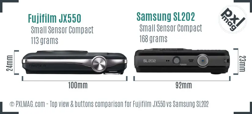 Top view design and control layout comparison