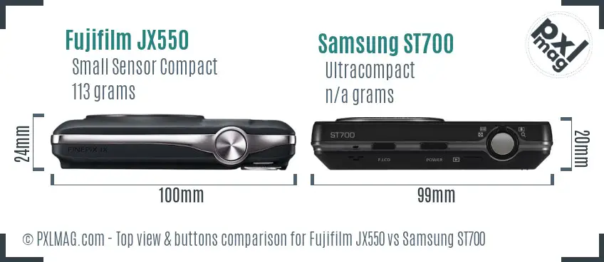 Top view design and control layout comparison