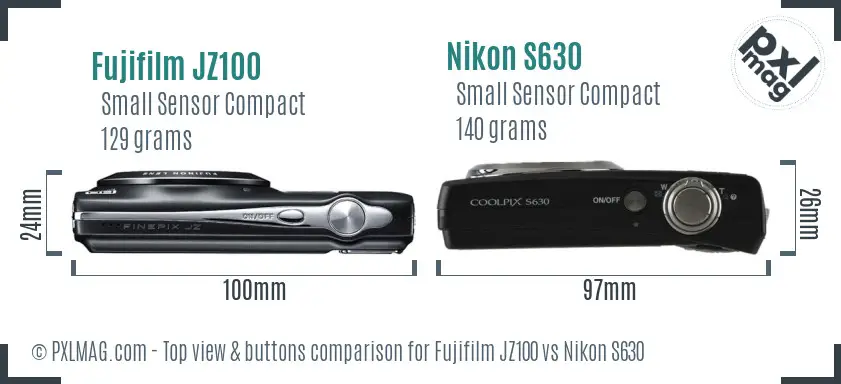 Top view design and control layout comparison