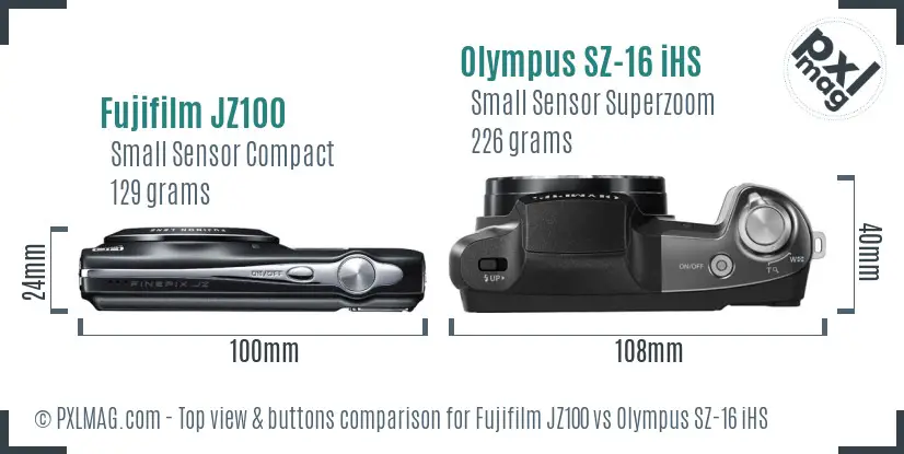 Top view design and control layout comparison