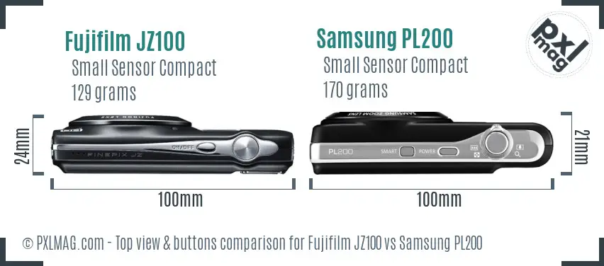Top view design and control layout comparison