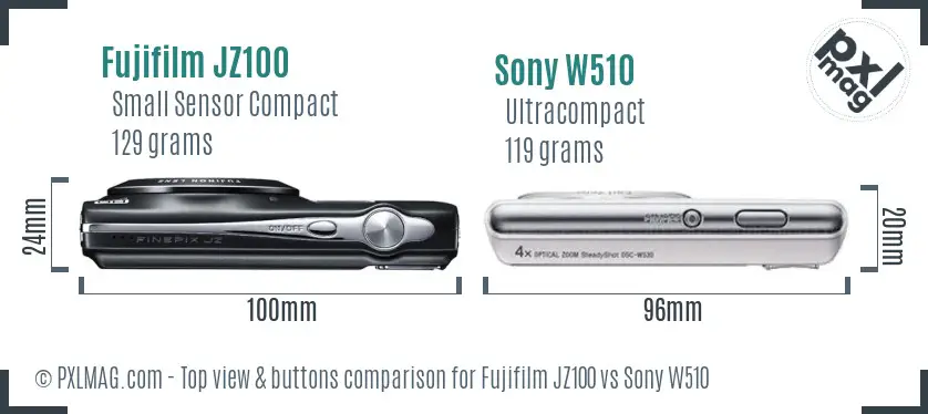 Top view design and control layout comparison