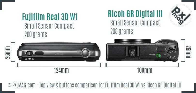 Top view design and control layout comparison