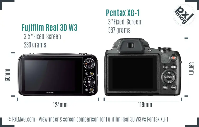 Back screen comparison