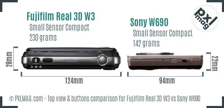 Top view design and control layout comparison