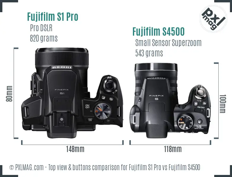 Top view design and control layout comparison