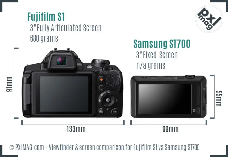 Back screen and interface comparison