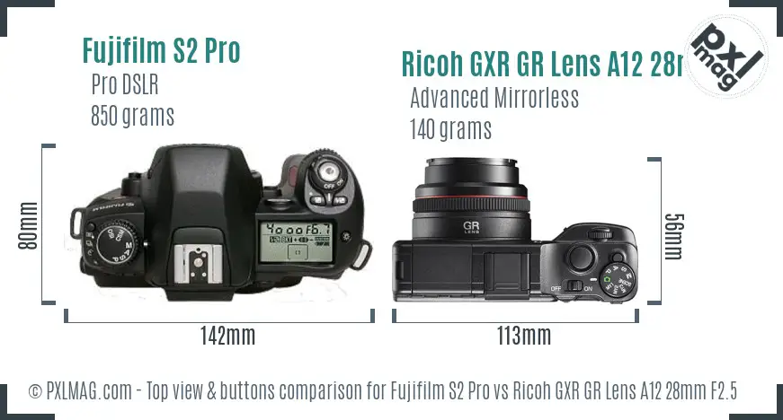 Top view design and control layout comparison