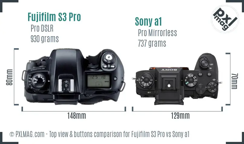 Top view design and control layout comparison