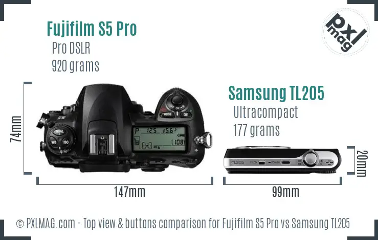 Top view design and control layout comparison