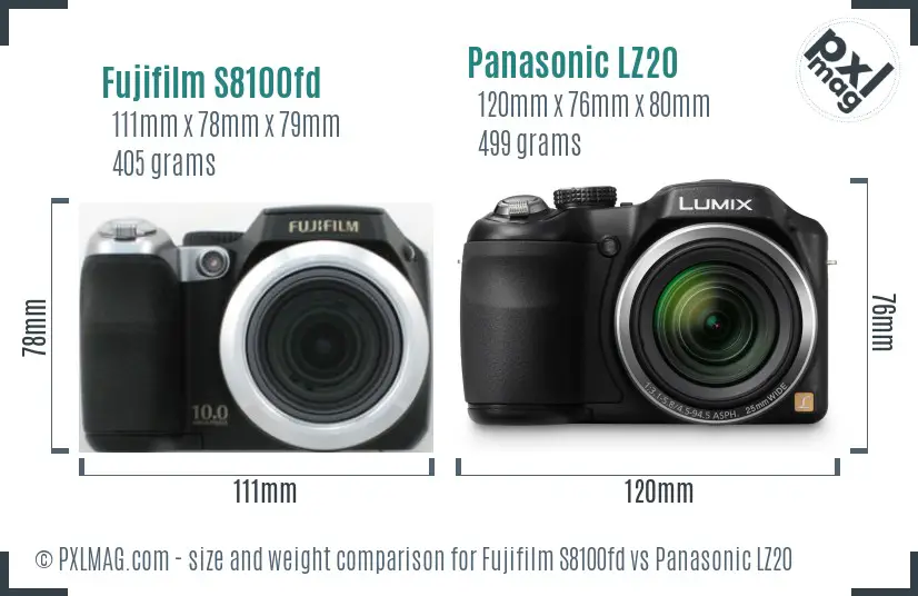 vrachtauto september pindas Fujifilm S8100fd vs Panasonic LZ20 Full Comparison - PXLMAG.com