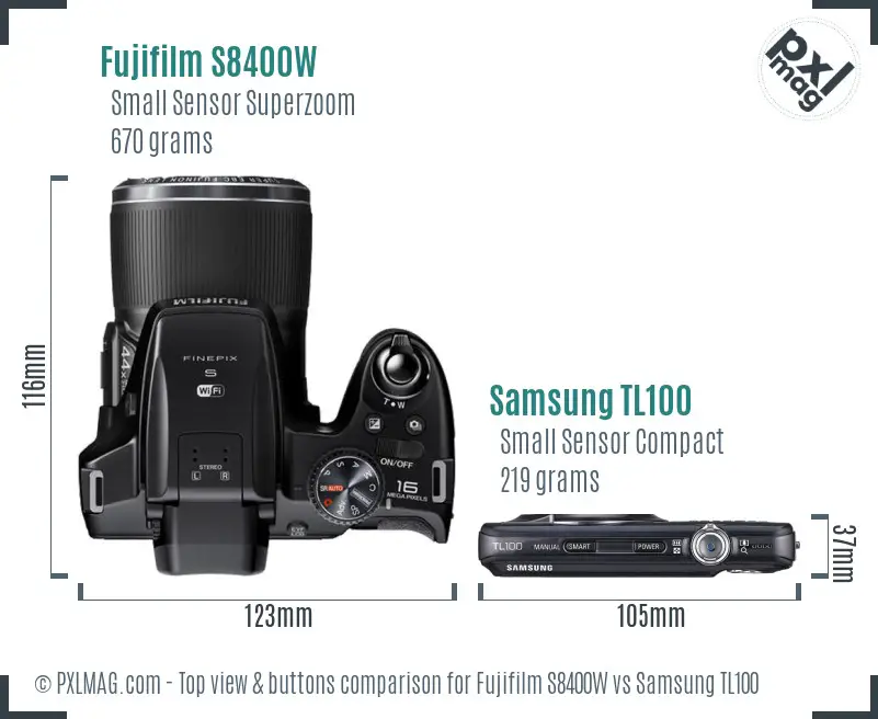 Top view design and control layout comparison