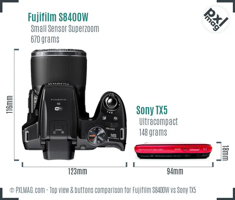 Top view design and control layout comparison