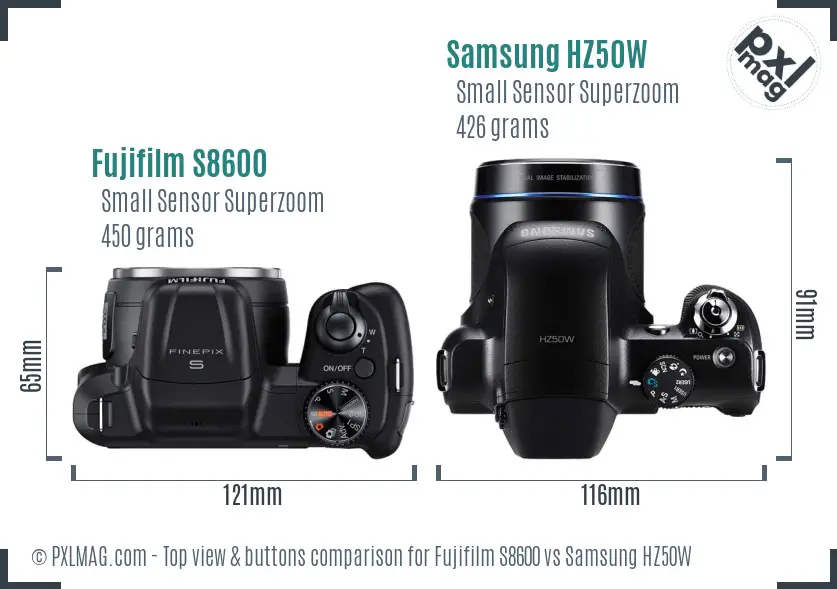 Top view design and control layout comparison