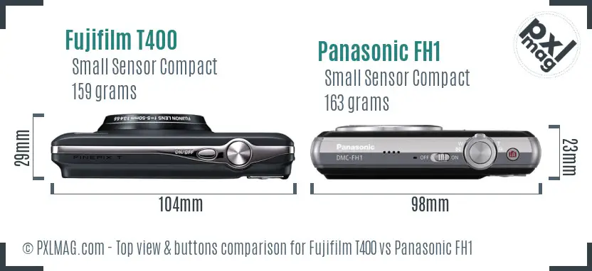 Top view design and control layout comparison