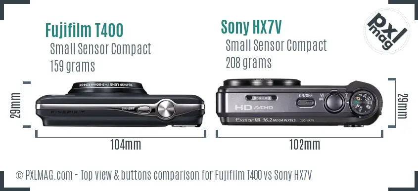 Top view design and control layout comparison