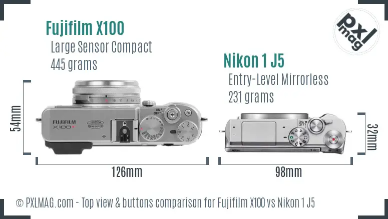 Top view design and control layout comparison