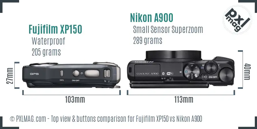 Top view design and control layout comparison