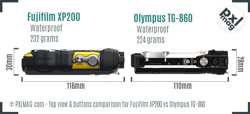Top view design and control layout comparison