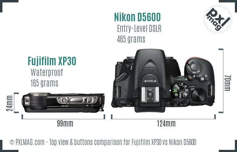 Top view design and control layout comparison