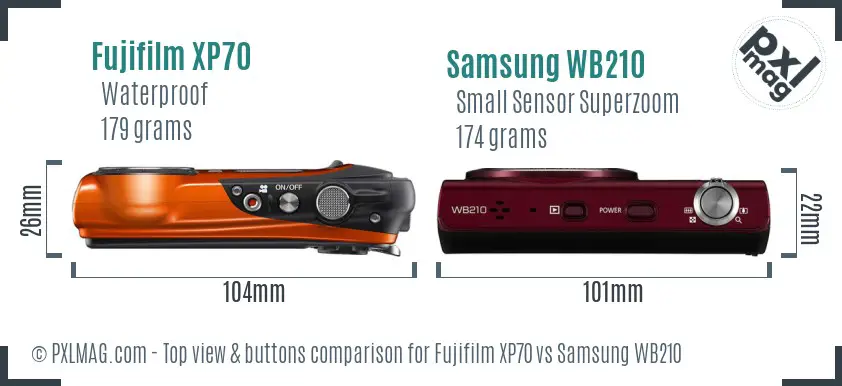 Top view design and control layout comparison