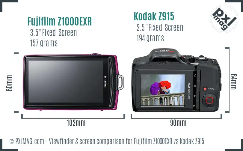 Rear LCD Screen Comparison