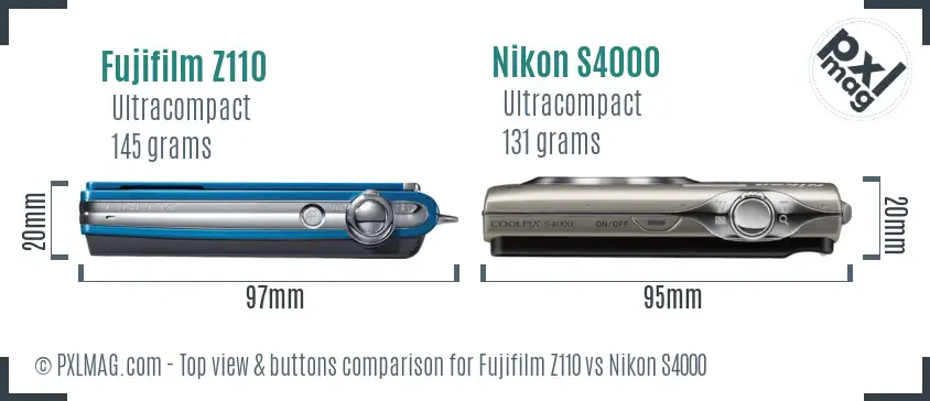 Top view design and control layout comparison