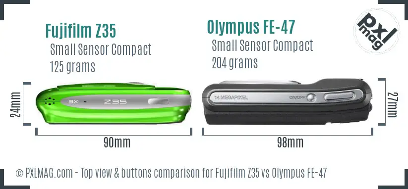 Top view design and control layout comparison