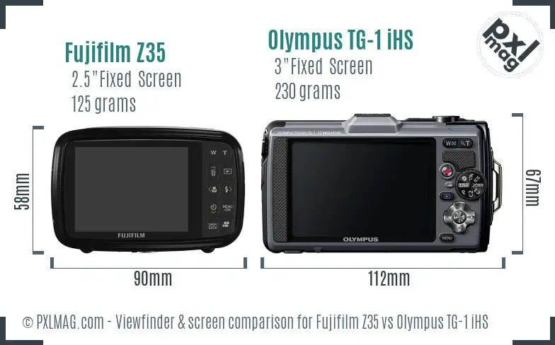 Back LCD screen comparison