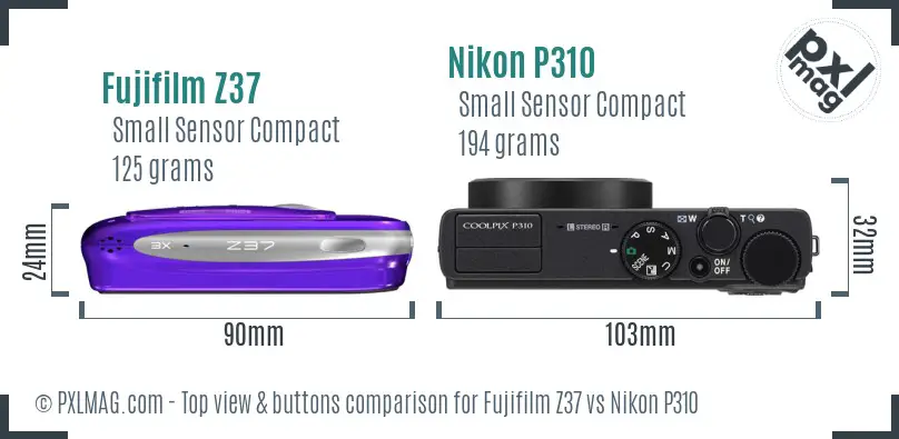 Top view design and control layout comparison