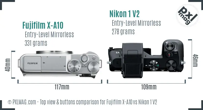 Top view design and control layout comparison