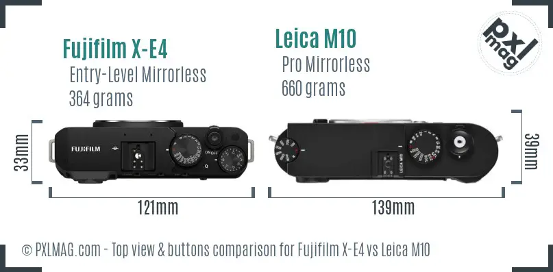 Top view design and control layout comparison