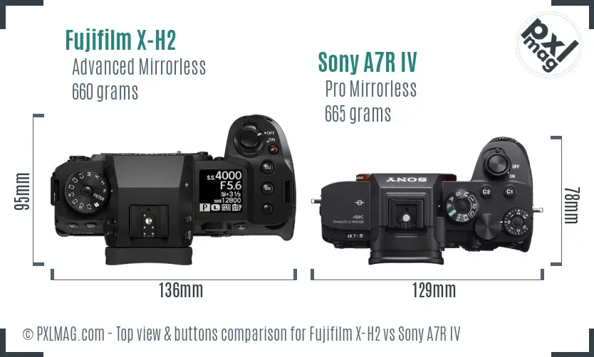 Top view design and control layout comparison