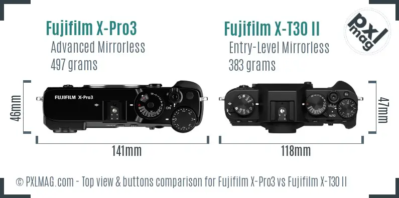 Top view design and control layout comparison