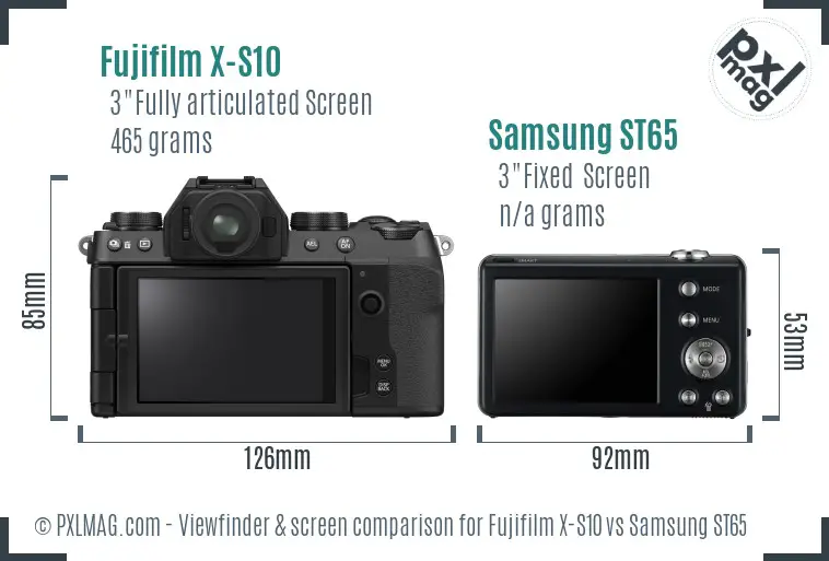 Screen and Viewfinder Comparison