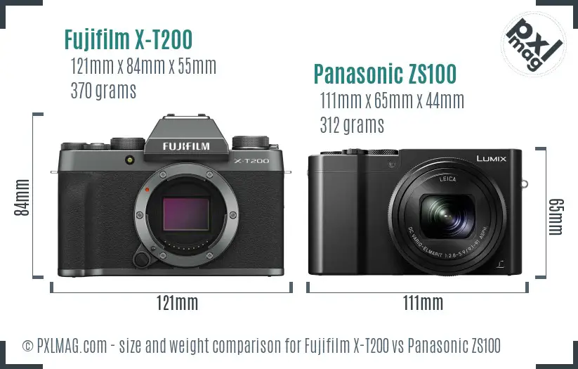 Pardon Barcelona toediening Fujifilm X-T200 vs Panasonic ZS100 Full Comparison - PXLMAG.com