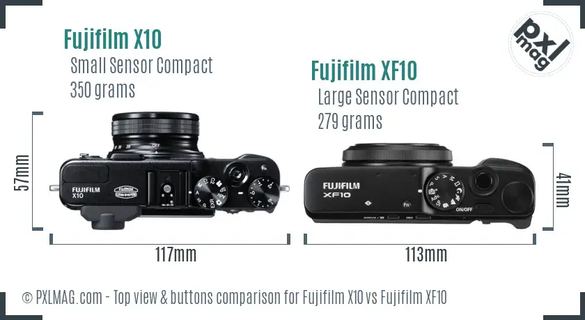 Top view design and control layout comparison