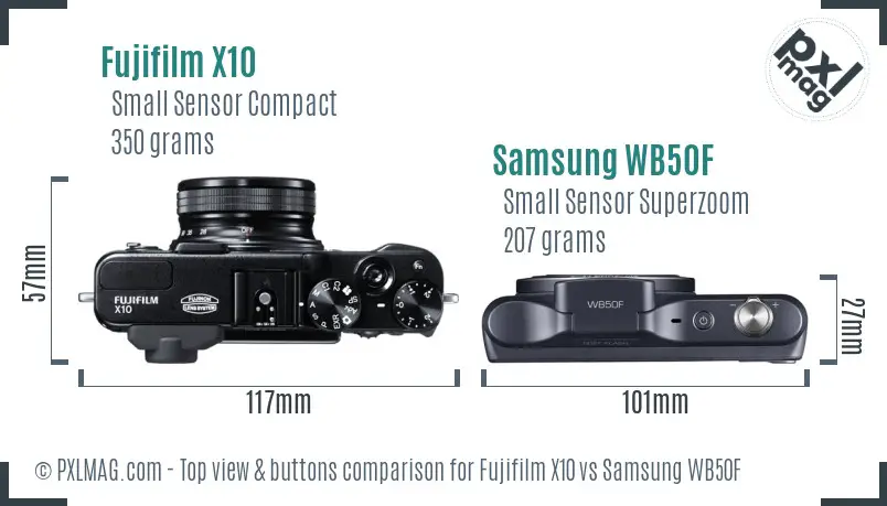Top view design and control layout comparison