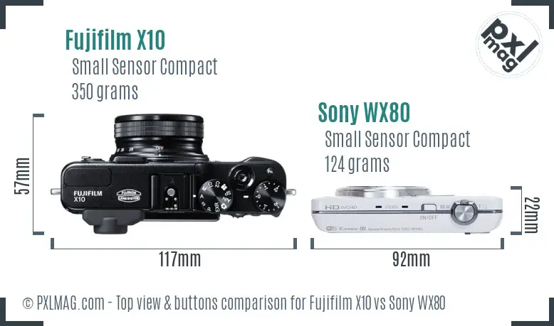 Top view design and control layout comparison