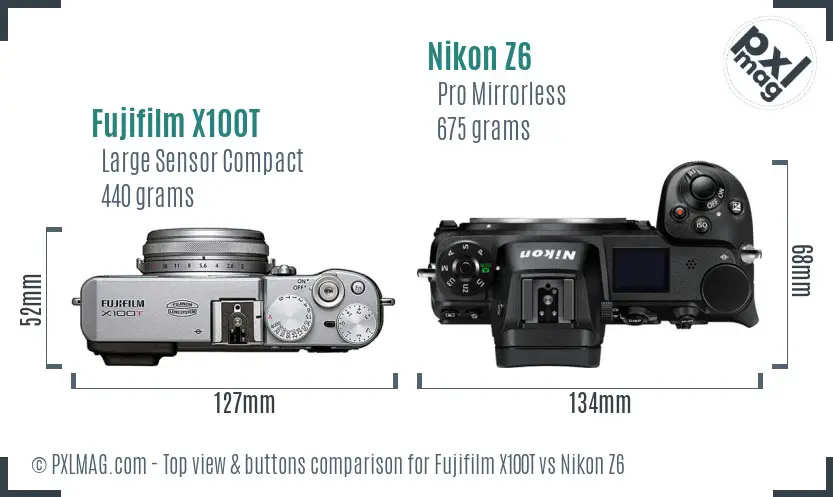 Top view design and control layout comparison