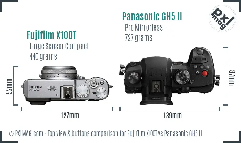 Top view design and control layout comparison