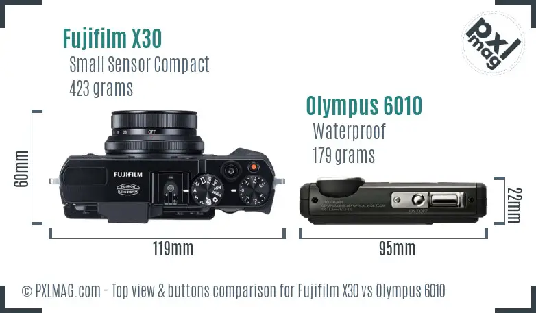Top view design and control layout comparison