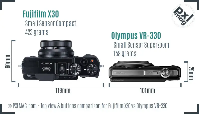 Top View Design and Control Layout Comparison