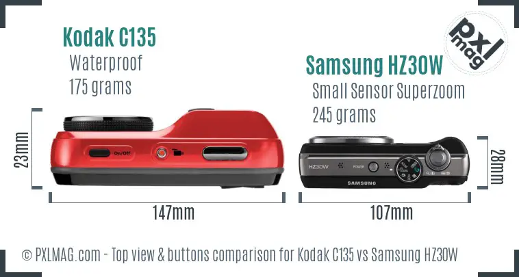 Top view design and control layout comparison