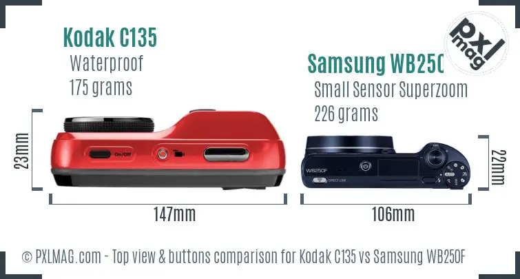Top view design and control layout comparison