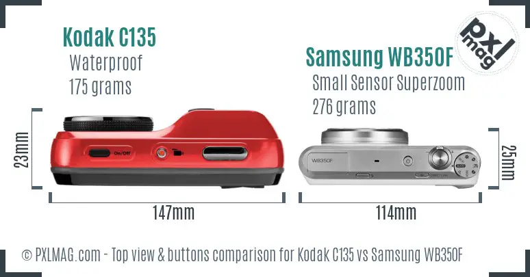 Top view design and control layout comparison