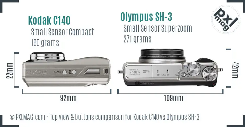 Top view design and control layout comparison