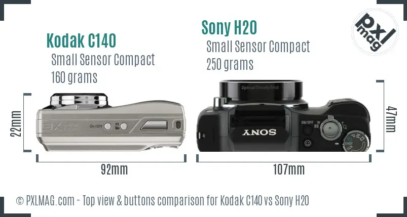 Top view design and control layout comparison