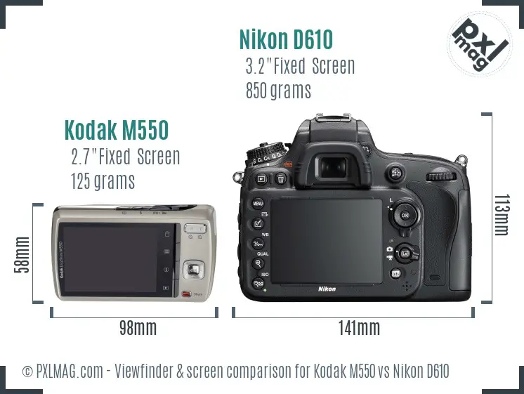 Rear LCD screens and camera interface comparison