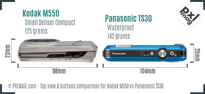 Top view design and control layout comparison
